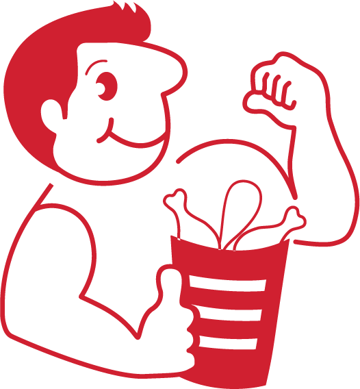 Man-chicken - Tkk Fried Chicken (526x568), Png Download