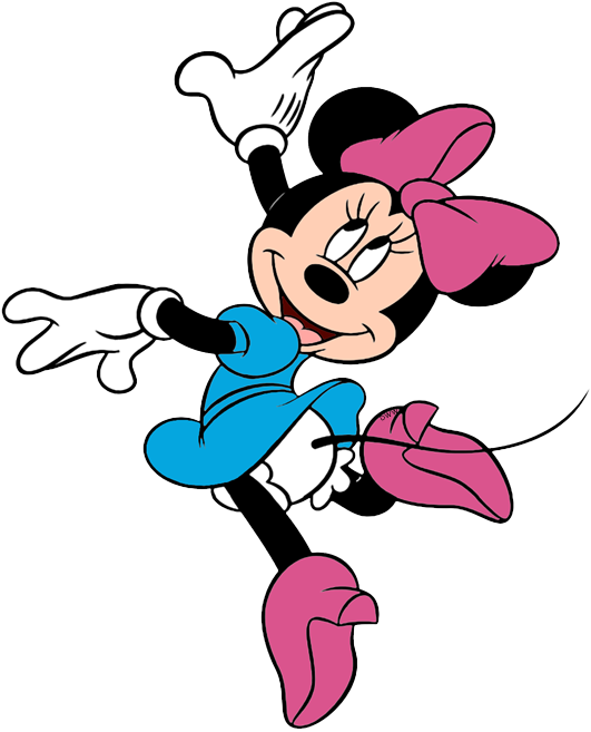 Minnie Mouse Clip Art - Dancing Minnie Mouse Coloring Pages (531x657), Png Download