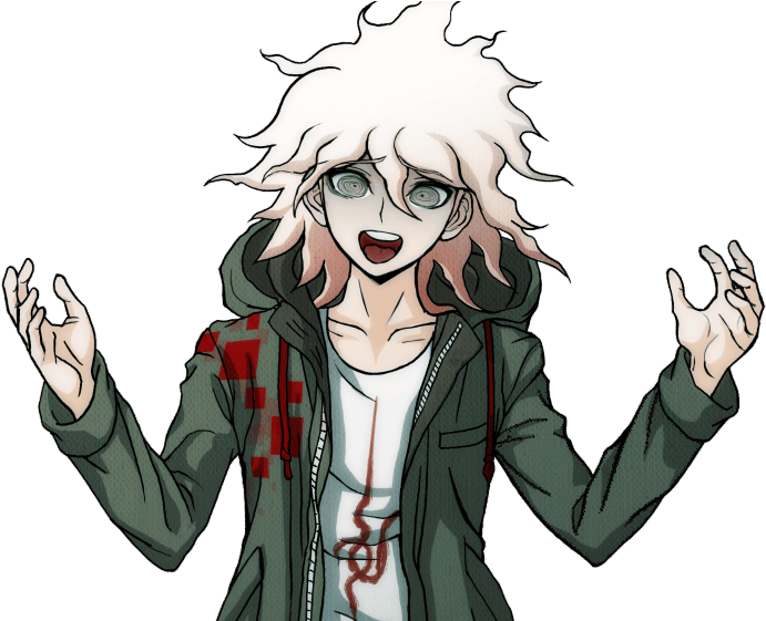 Daily Kawaii Face - Nagito Komaeda Sprites (690x560), Png Download