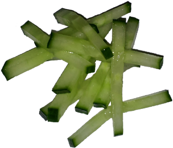 Julienne-cucumber - Tree (400x335), Png Download