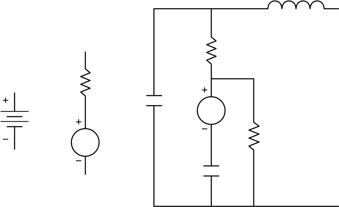 Battery Symbols And Circuit - Battery In Circuit (1280x853), Png Download