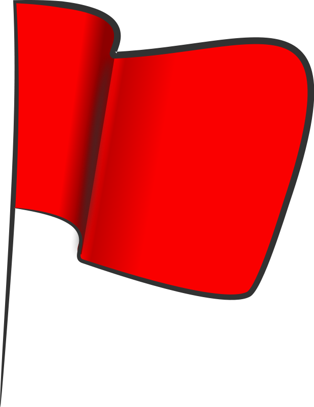 Red Flag Picture - Red Flag Clipart (617x800), Png Download