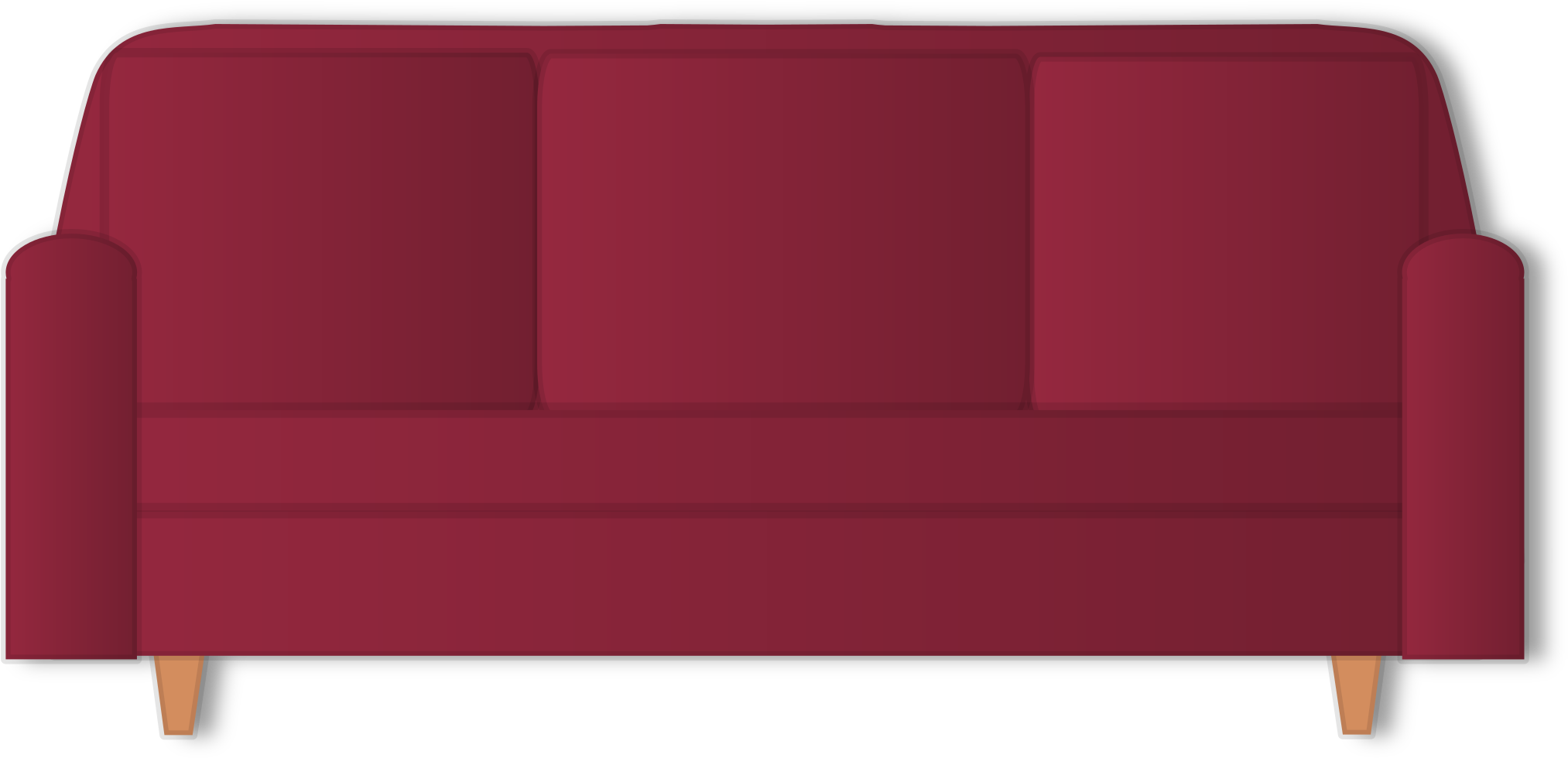 This Free Icons Png Design Of Red Couch - Couch (2400x3394), Png Download