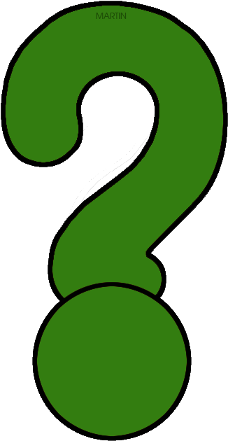 Green Question Mark - Question Mark (342x648), Png Download