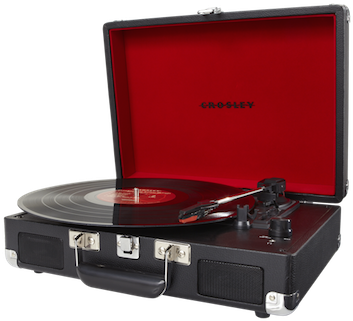 Crosley Turntable - Crosley Cruiser Cr8005a Turntable Black (400x355), Png Download