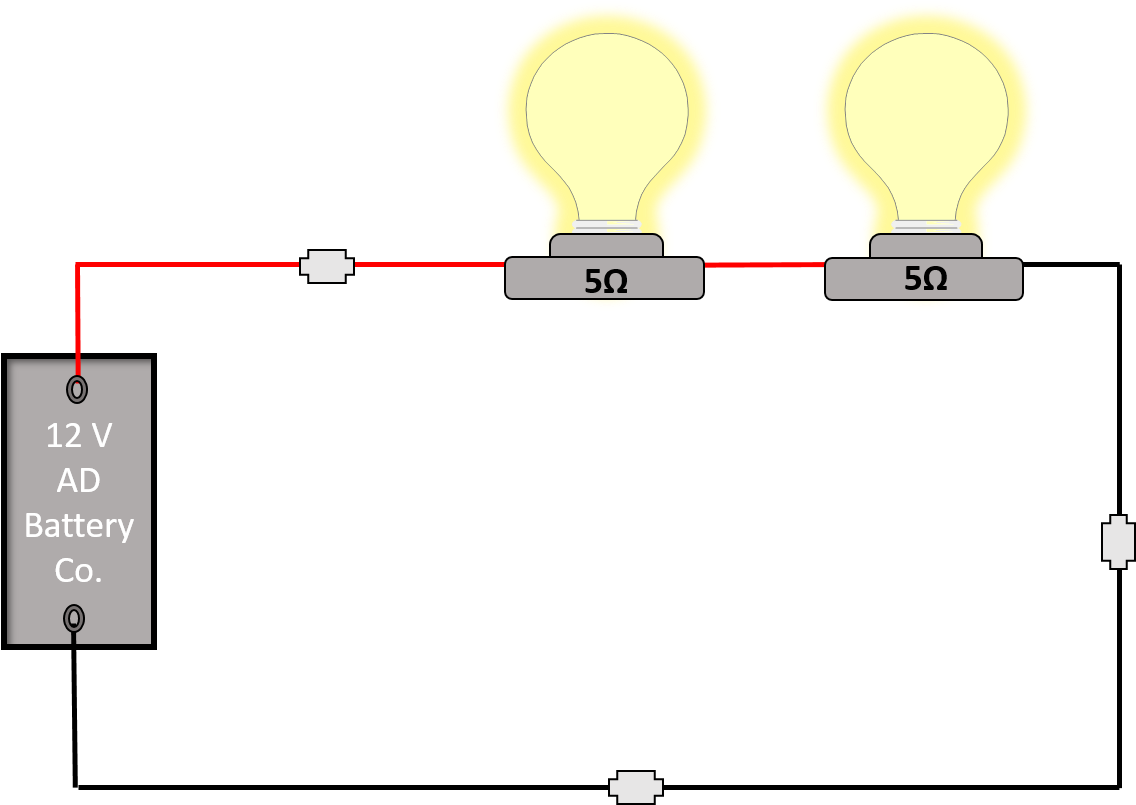 Series Circuit Calculations - Diagram (1136x812), Png Download