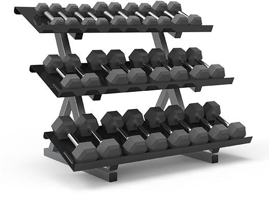 Benches And Racks - Dumbbell (526x418), Png Download