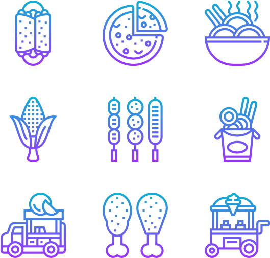 Street Food And Food Trucker - Street (600x564), Png Download