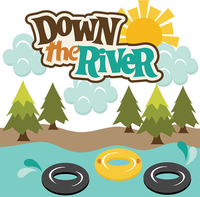 Clip Art River Tubing Clipart - River Tubing Clip Art (648x641), Png Download