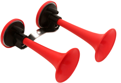 Double Cornet Air Horn Red - Buzina De Ar Corneta Dupla Vermelha (450x450), Png Download
