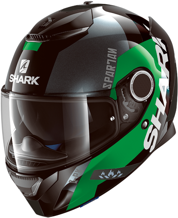Shark Spartan Apics Full Face Helmet Many Sizes - Shark Spartan Apics Kra (1000x781), Png Download