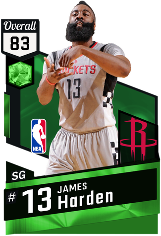 James Harden Emerald Card - Larry Sanders Nba 2k17 (325x475), Png Download