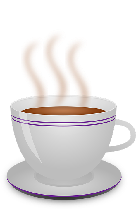 Steaming Coffee Cup Logo Png Download - Taza De Cafe Caliente (464x720), Png Download