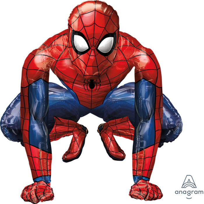 36" Airwalker Spiderman - Mylar Balloons Foil (700x700), Png Download