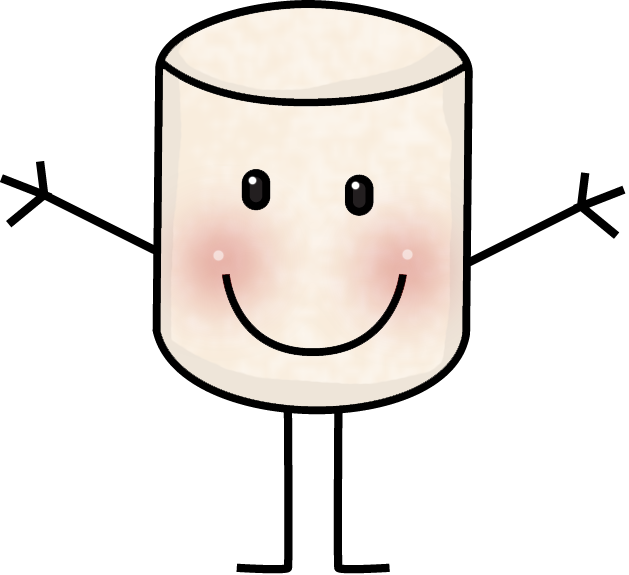 Marshmellow Clipart Marshmallow Challenge - Cute Marshmallow Clip Art (629x575), Png Download