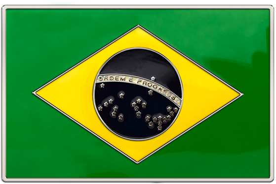 Brazil Flag Buckle - Brazil Flag Transparent (558x558), Png Download