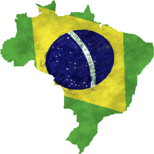 Click And Drag To Re-position The Image, If Desired - Brazil Outline (600x600), Png Download