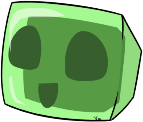 Image Information - Cartoon Creeper Head (529x493), Png Download