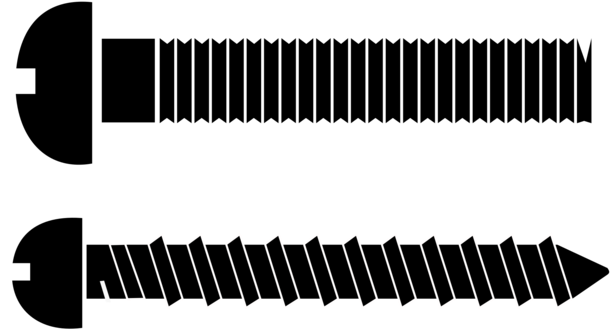 Screws Clip Art At Clker - Screw Vector Art (600x323), Png Download