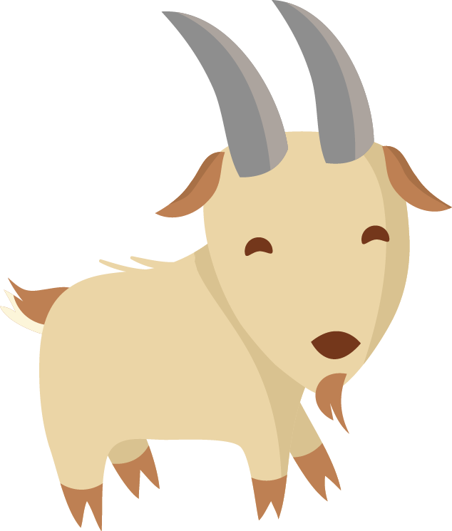 Goat Cartoon Png (634x745), Png Download