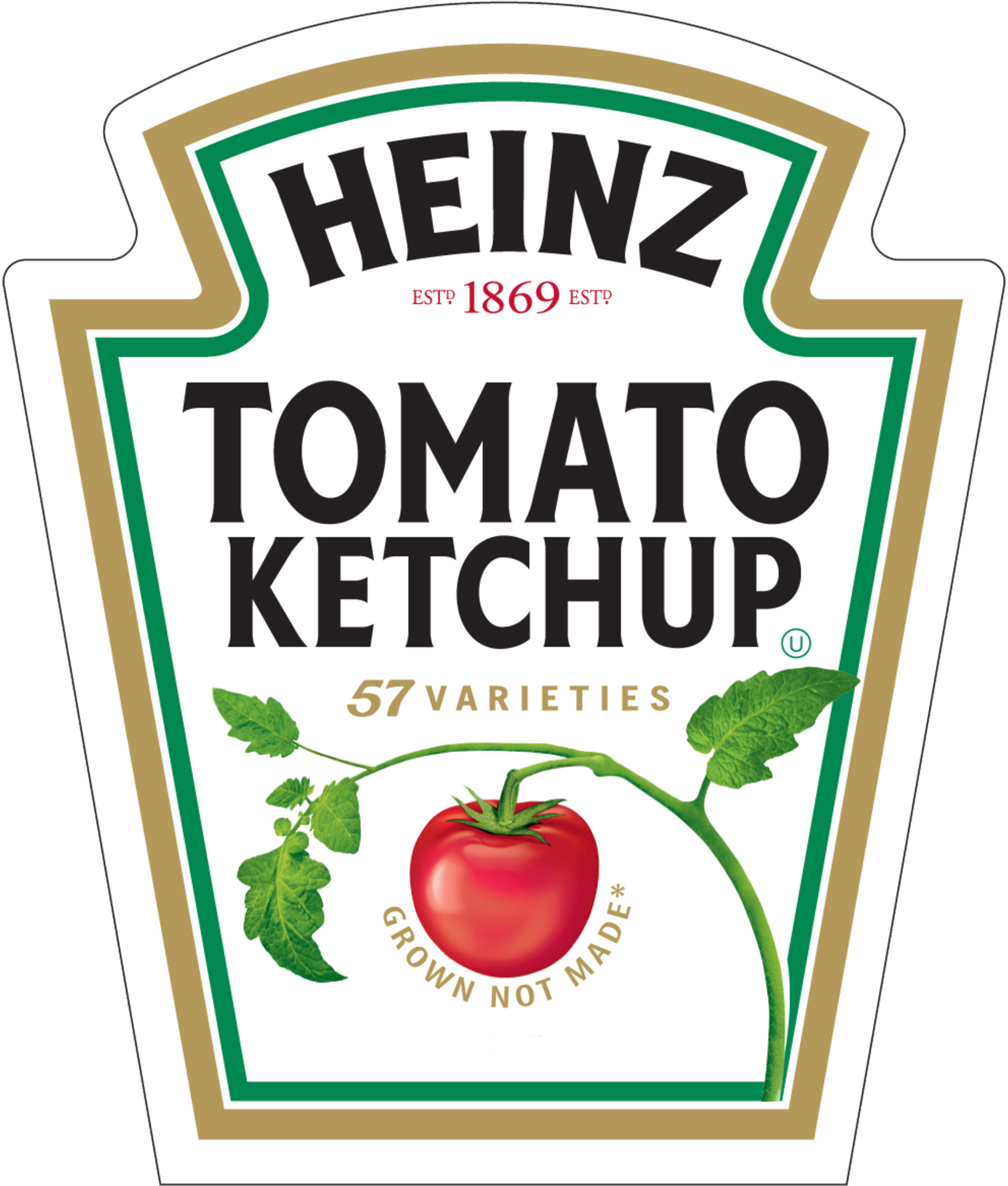Printable Heinz Ketchup Label (2500x2941), Png Download