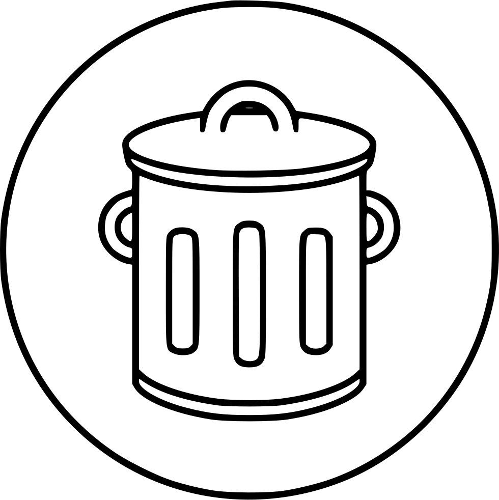 Trash Bin Garbage Can Comments - Waste Container (980x982), Png Download