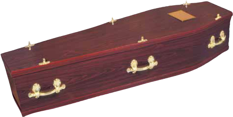 Surbiton Coffin - Mahogany Coffin (800x416), Png Download