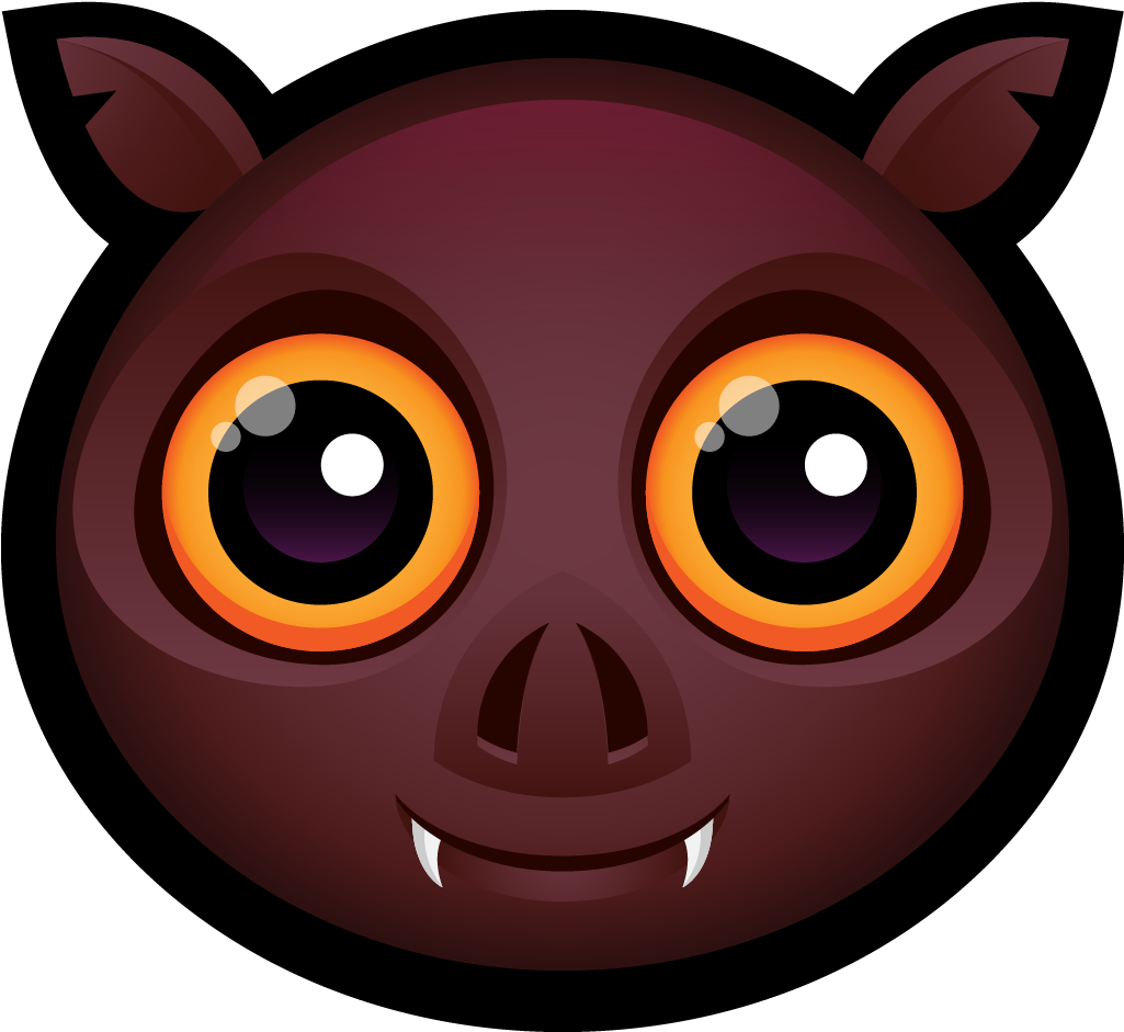 Download Png Ico Icns - Vampire Bat (1024x1024), Png Download