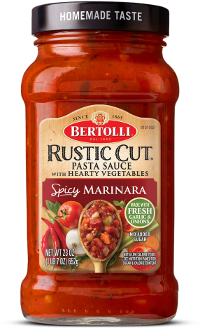 Bertolli® Rustic Cut™ Spicy Marinara With Traditional - Bertolli Rustic Cut Marinara (480x480), Png Download
