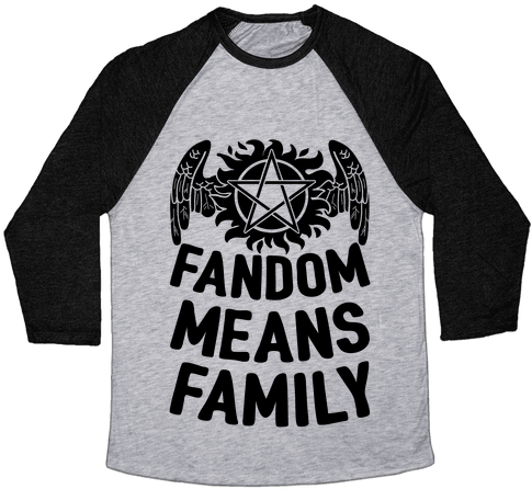 Fandom Means Family Baseball Tee - Pansexual Shirt (484x484), Png Download