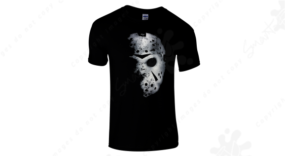 Jason Voorhees Hockey Mask T Shirt (600x315), Png Download