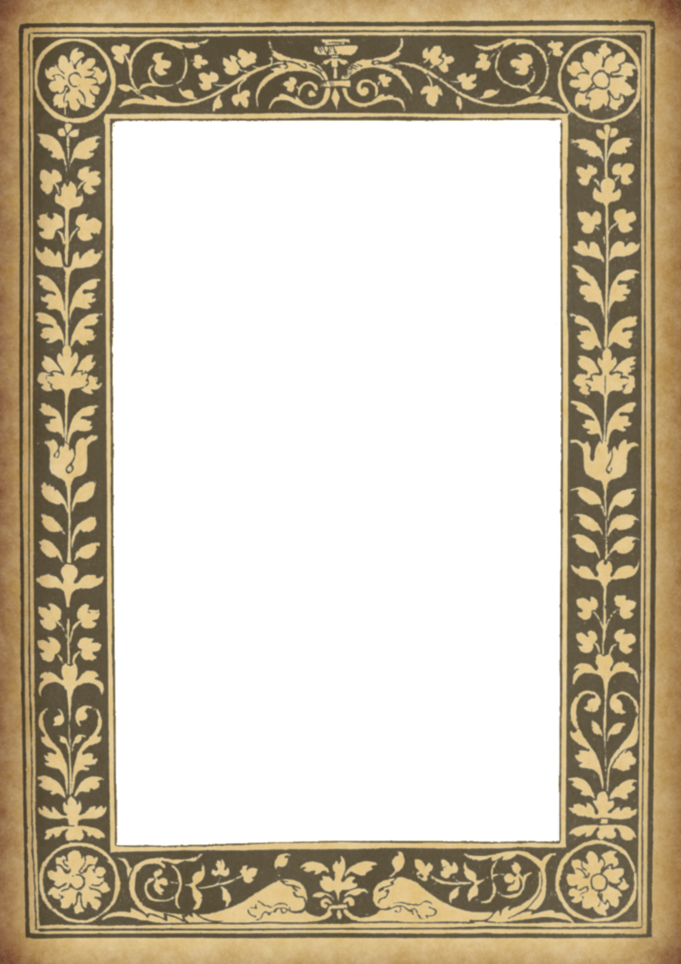 Victorian Photo Frame Png (752x1063), Png Download