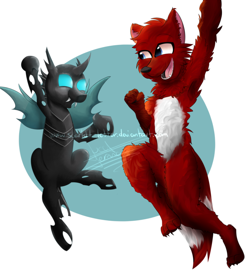 Scarlett-letter, Changeling, Friends, Furry, Oc, Oc - Furry With Mouth Open (848x942), Png Download