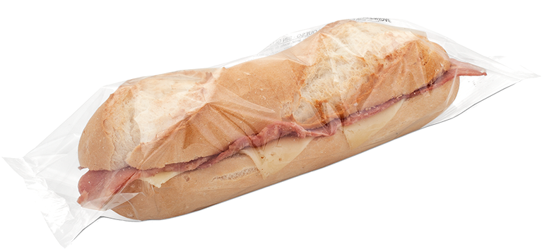 Frozen Small French Baguette, Light And Crunchy, With - Fast Food (800x586), Png Download