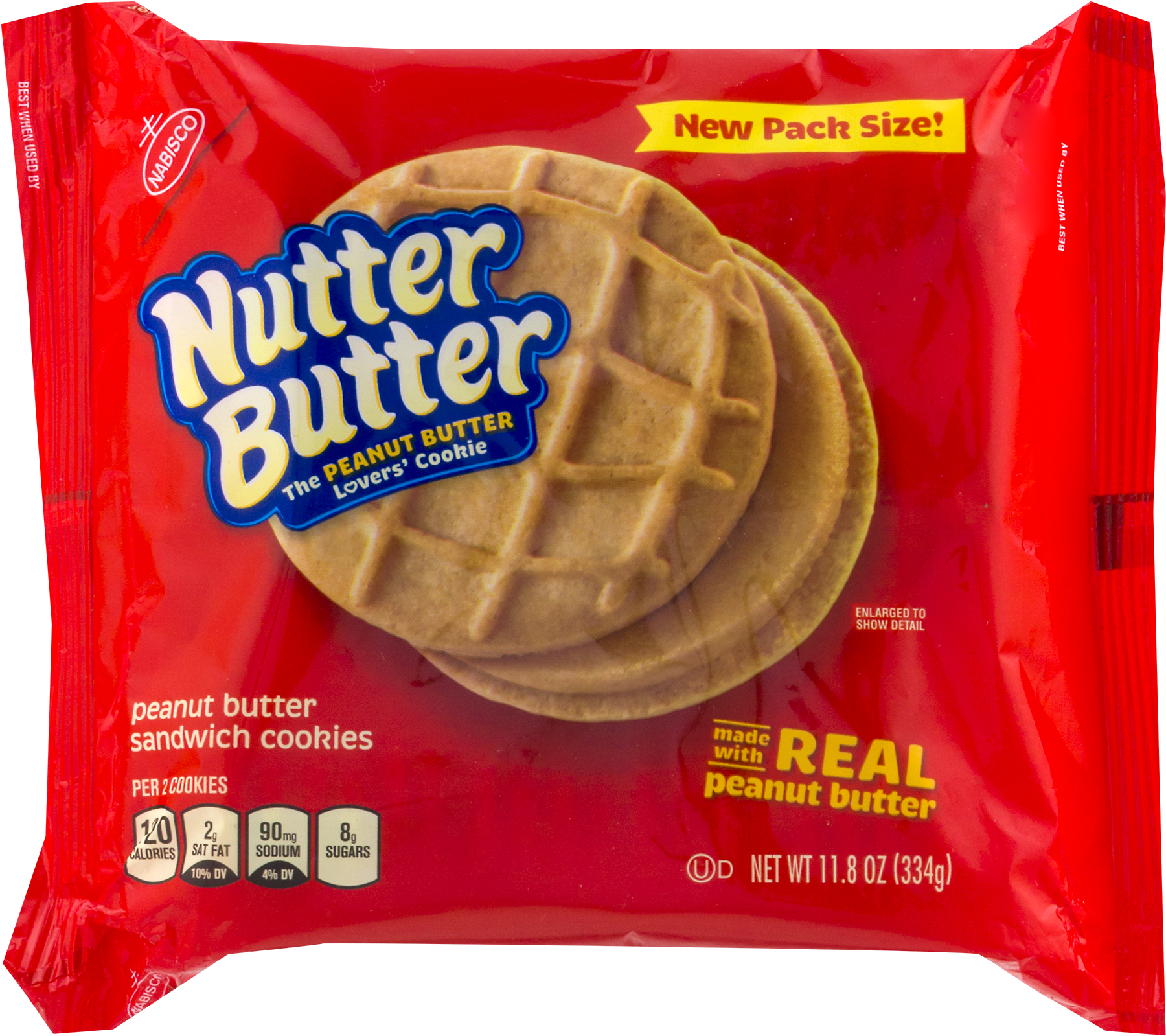 Nabisco Nutter Butter Peanut Butter Sandwich Cookies, - Nabisco Nutter Butter Peanut Butter Sandwich Cookies (1800x1800), Png Download