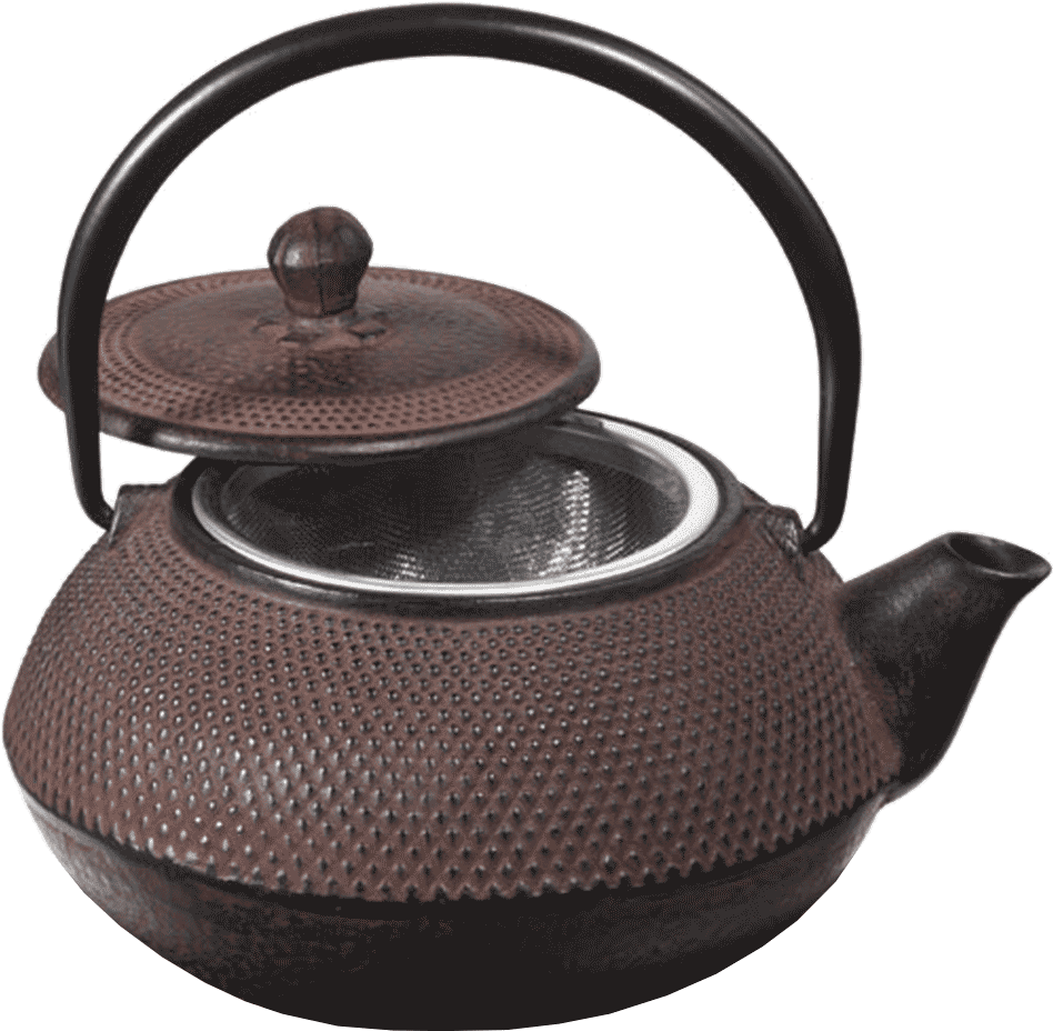 Brown Cast Iron Tetsubin Japanese Teapot 70cl - Japanese Tea Kettle Png (1000x1000), Png Download