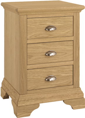 Hampstead Oak 3drw Chest - Hampstead Oak Bedside Chest Bedside Tables (700x411), Png Download