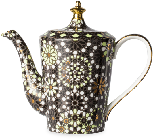 Dazed And Dazzled Black Lime Teapot Medium - Dried Lime (555x555), Png Download