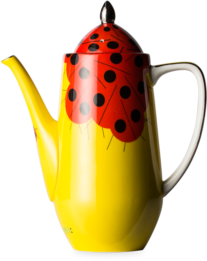 T2 Charley Harper Ladybug Teapot Medium - Charley Harper (555x555), Png Download