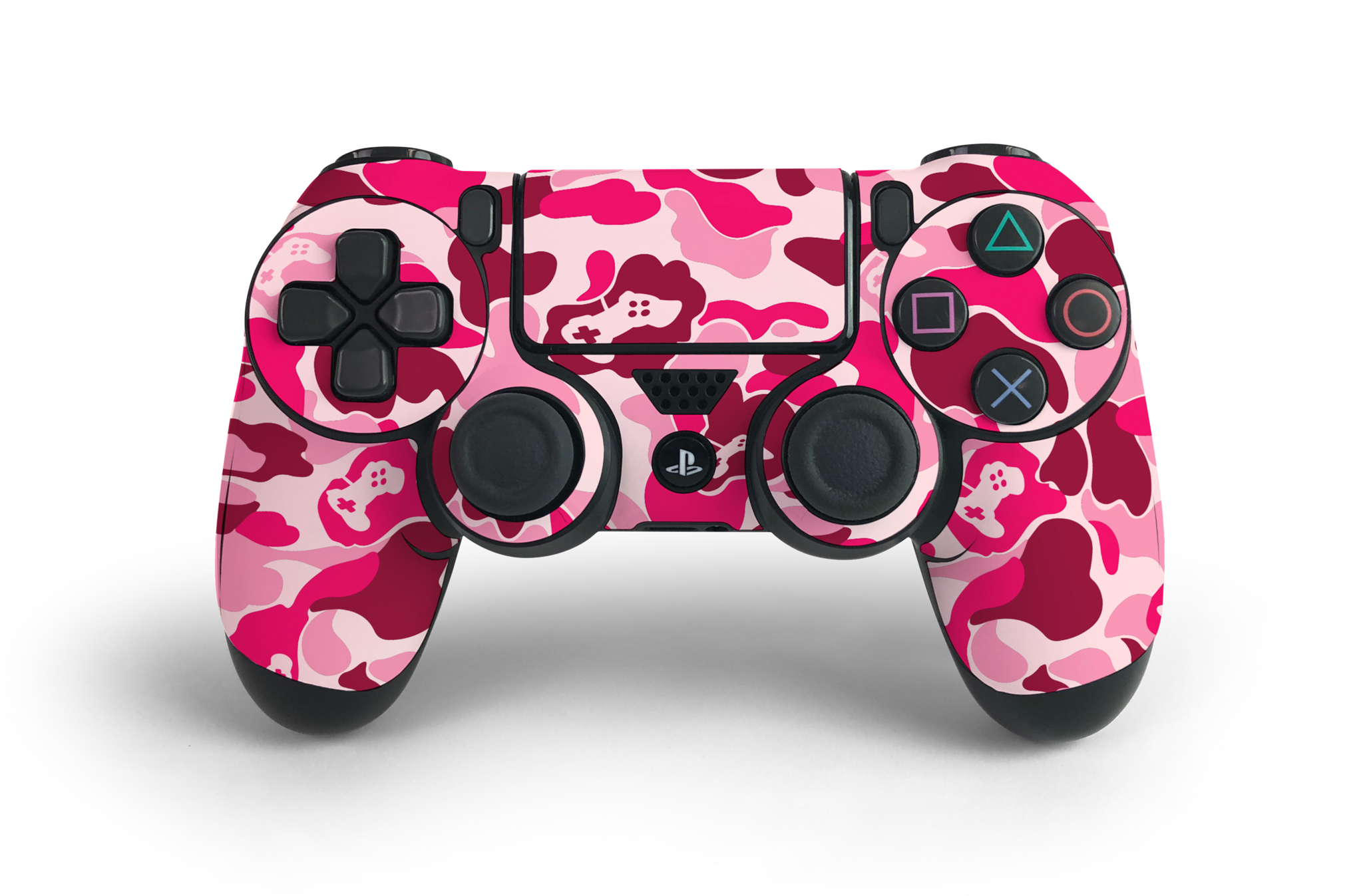 Ps4 Controller Pink Game Camo Skin Decal Kit - Bape Skin For Ps4 Controller (2047x1425), Png Download