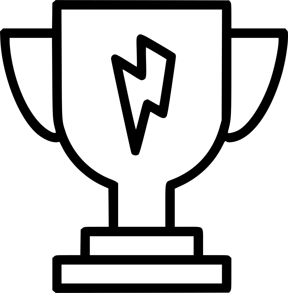 Png File Svg - Trophy Icon White Png (980x996), Png Download