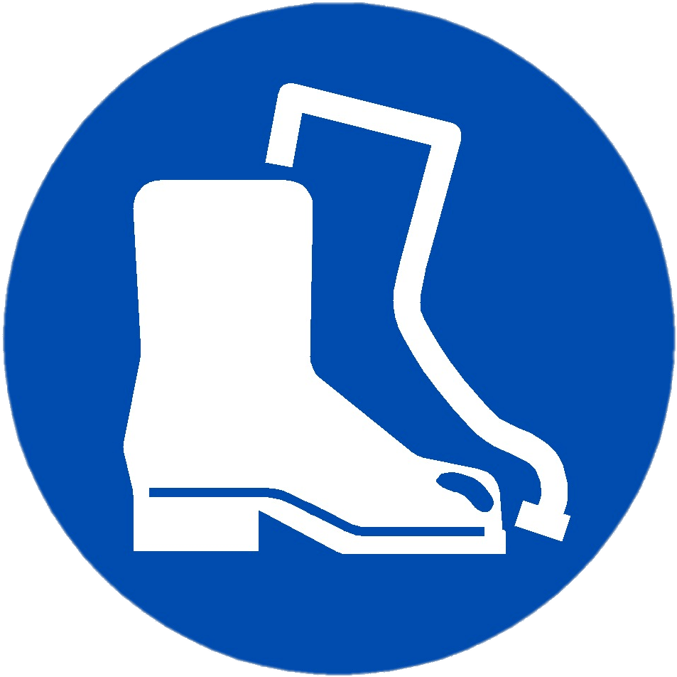 Download - You Must Wear Safety Boots (1182x1182), Png Download