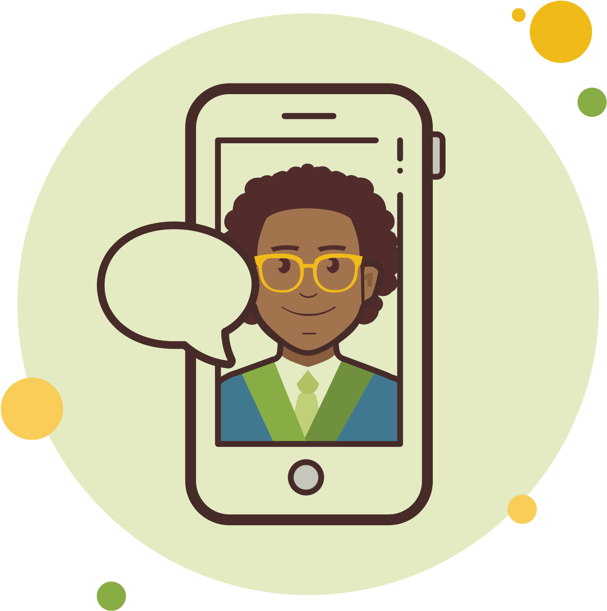 Business Man Messaging Icon - Llamada Telefonica Png (1600x1600), Png Download