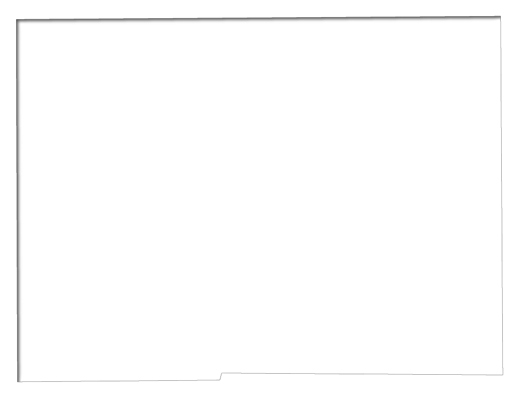 Outline Map Of Hardee With An Inner Shadow, Producing - Radiographer (1024x787), Png Download