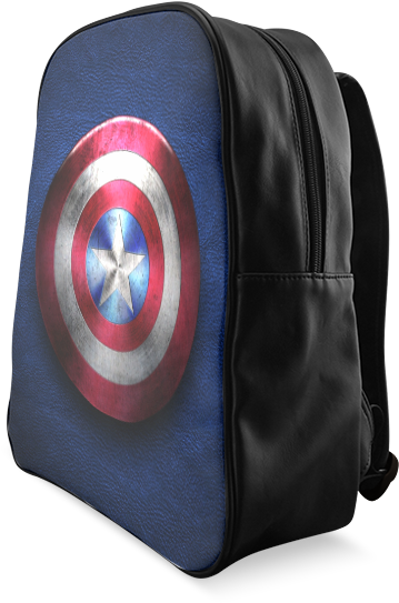 Psylocke Leather School Backpack With Captain America's - Backpack (800x800), Png Download