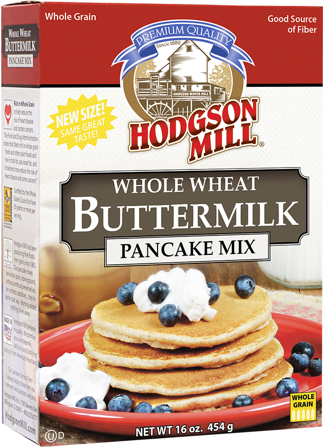 Whole Wheat Buttermilk Pancake Mix - Hodgson Mill Pancake Mix, Whole Wheat Buttermilk - (1000x1000), Png Download