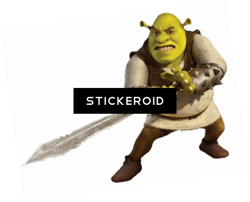 Shrek With Sword - Shrek Forever After (874x705), Png Download