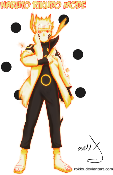 Naruto Ashura Free Photo Png - Naruto Uzumaki Mode Rikudo (400x637), Png Download