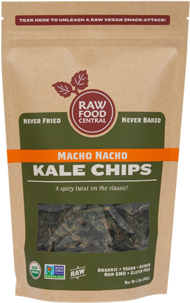Raw Food Central Kale Chips - Raw Food Central - Curt's Classic Kale Chips - 1.5 (300x450), Png Download