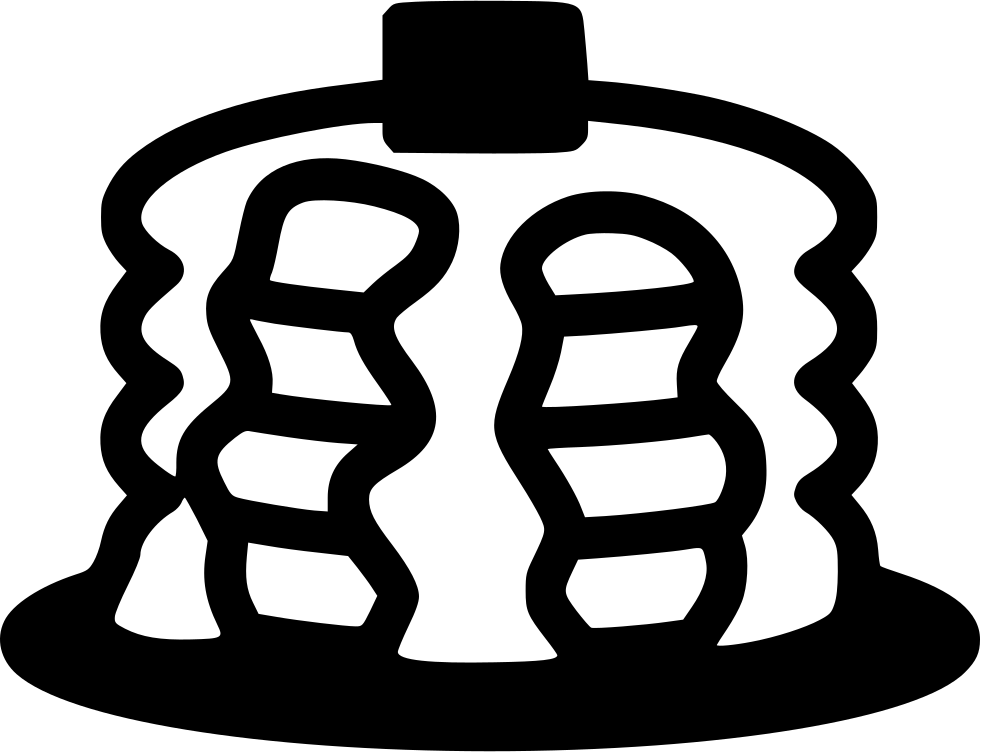 Pancake Butter Dessert Comments - Clip Art (981x752), Png Download